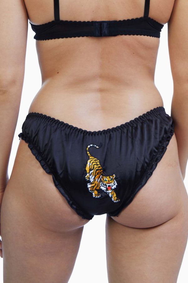 Bettie Page Tiger Frill Brief Hot on Sale