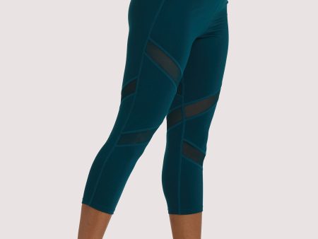 Eco Teal Crop Legging Sale