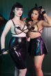 Bettie Page Black Latex Hobble Skirt Online Hot Sale