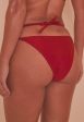 Wolf & Whistle Red High Shine Strap High Leg Brazilian Brief Sale