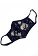 Playful Promises Daisy Print Face Mask Black Discount