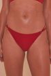 Wolf & Whistle Red High Shine Strap High Leg Brazilian Brief Sale