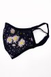 Playful Promises Daisy Print Face Mask Black Discount