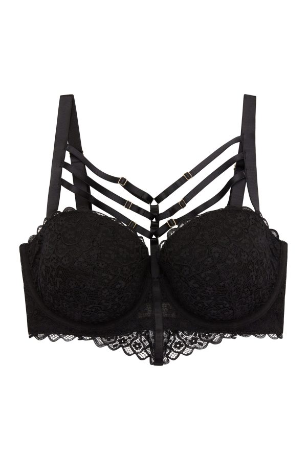 Peek & Beau Willa strappy detail lace FB bra DD - H Hot on Sale