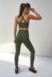 Wolf & Whistle Lace Up Leggings Khaki For Sale