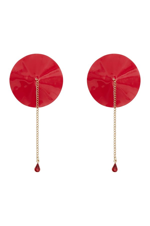 Regalia Chain Detail Nipple Pastie Red on Sale