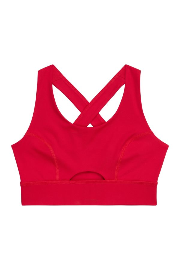 Cross Back Bra Red Curve Cheap