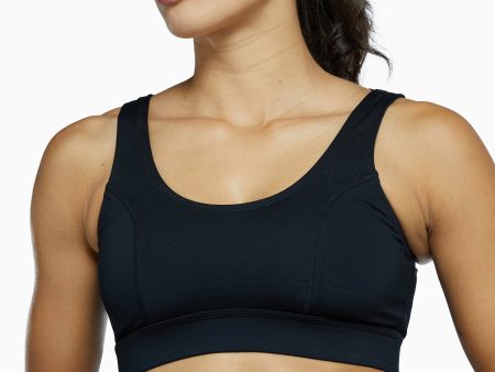 Mesh Panel High Neck Sports Bra Sale