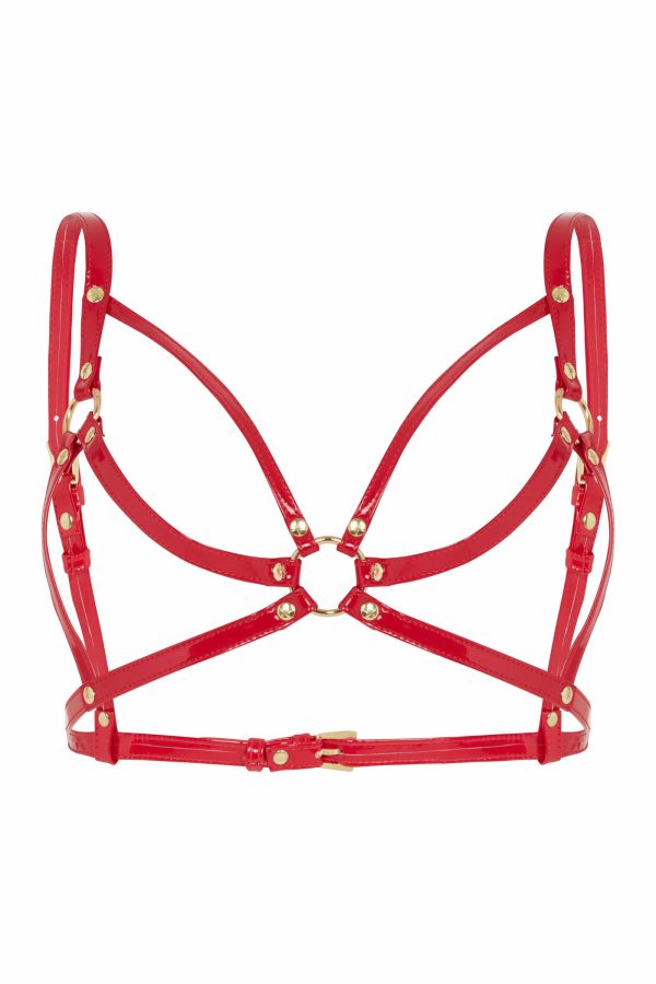 Regalia Open Harness Bra Red Online now