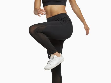 Mesh Panel High Waist Leggings Online now