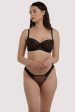 Rosalyn Black Tortoiseshell Lace Full Cup Bra For Cheap