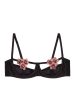 Regalia Colette Flower Applique Open Cup Bra Sale