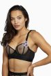 Regalia Colette Flower Applique Longline Mesh Bra Supply