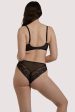 Rosalyn Black Tortoiseshell Lace Full Cup Bra For Cheap