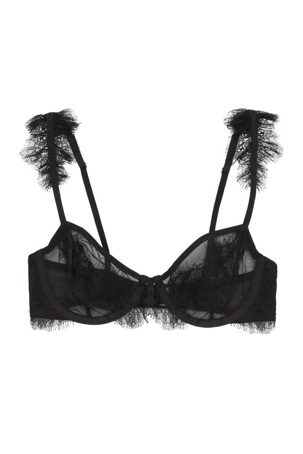 Peek & Beau Nyx Wide eyelash lace bra black A - E Online Sale