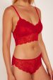 Wolf & Whistle Ariana Lace Bralette Red Cheap