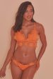 Wolf & Whistle Orange Crochet Lace Tie Side Bikini Brief Online