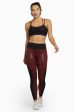 Red Wet Look Leopard High Waist Leggings Sale