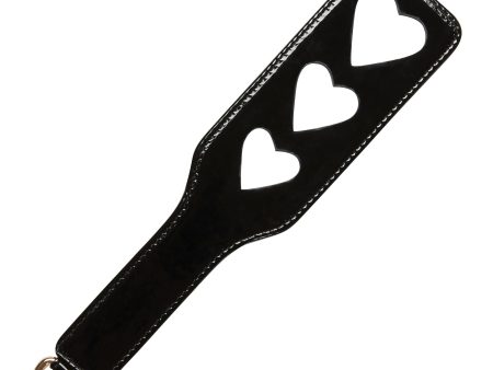 Regalia Heart Spanking Paddle Black For Cheap