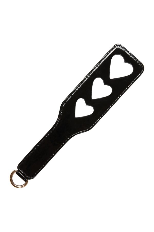 Regalia Heart Spanking Paddle Black For Cheap