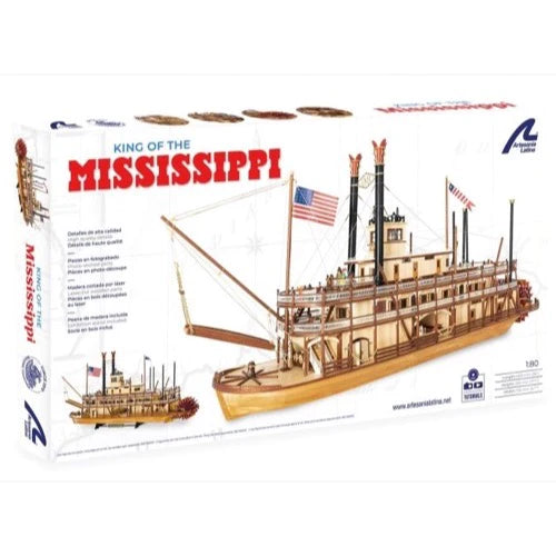 20515 1 80 King of the Mississippi 2021 Wooden Ship Model Online Sale