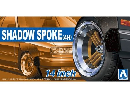 1 24 SHADOW-SPOKE(4H) 14inch Wheel Set Online Sale