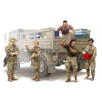 00429 1 35 Modern U.S. Soldiers   Logistics Supply Team Plastic Model Kit Online Sale