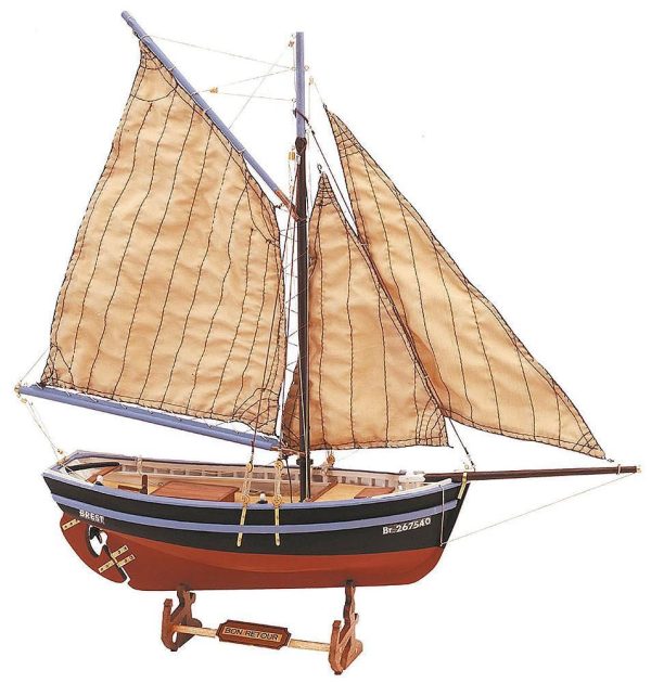 19007 1 25 Bon Retour Fishing Boat Wooden Ship Model For Cheap