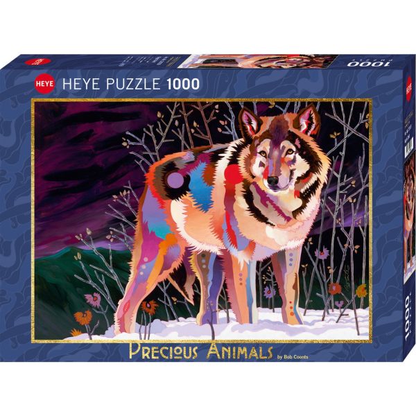 1000pc Precious Animals Night Wolf Online now