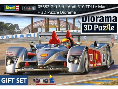 1 24 Audi R10 Tdi Le Mans Gift  Set w  3D Puzzle Diorama Discount