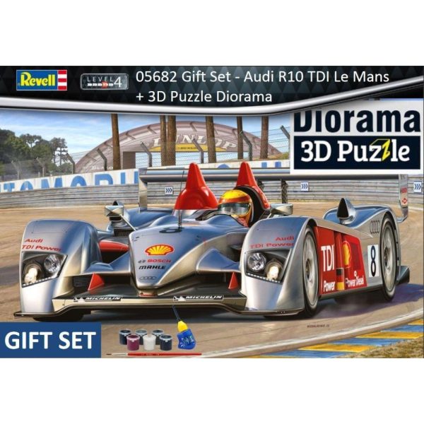 1 24 Audi R10 Tdi Le Mans Gift  Set w  3D Puzzle Diorama Discount