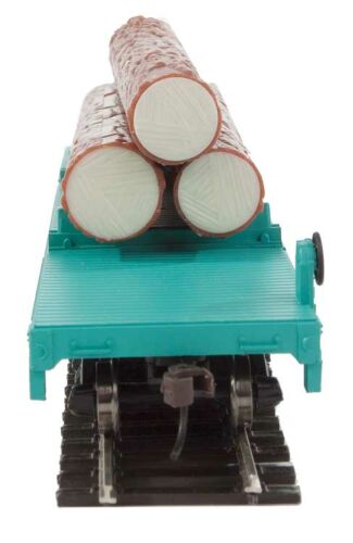 HO T Line Log Dump Car w Logs UP Online now