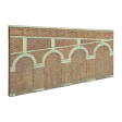 HIGH STEPPED ARCHED RETAINING WALLS X 2 RED BRICK For Cheap