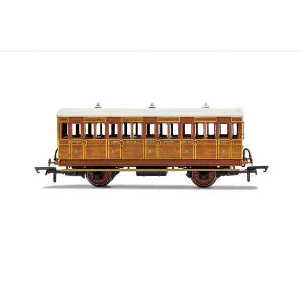 HO GNR 4 WHEEL COACH 3RD CLASS 1636  ERA 2 Hot on Sale