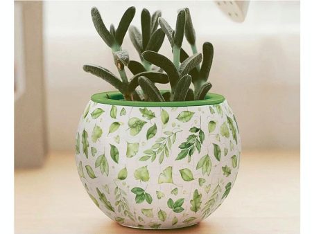 3D Flowerpot Elegant Green Fashion