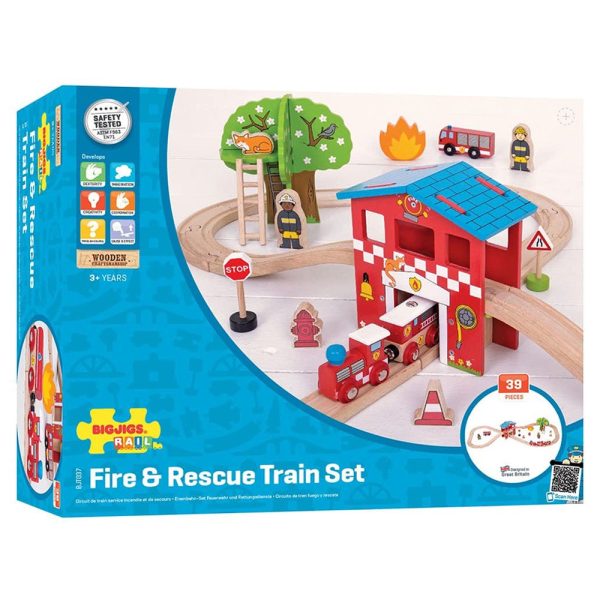 Fire and Rescue Train Set Hot on Sale