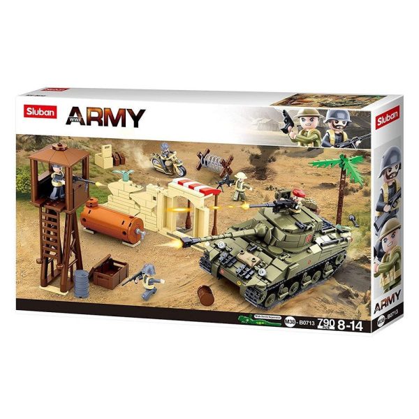 Model Bricks 790pc WW2 Battle Scene Cheap