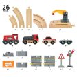 Rail and Road Crane Set 26 pieces For Cheap