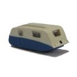 1 148 Blue Cream Caravan Hot on Sale