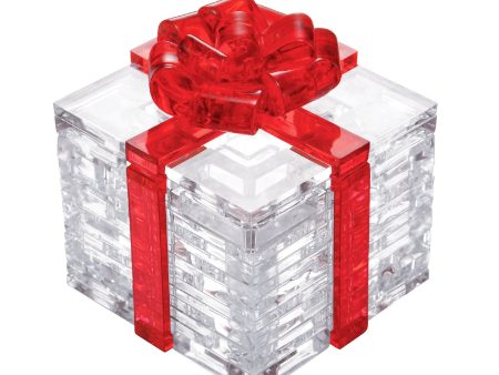 3D Red Ribbon Gift Crystal Puzzle Cheap