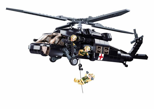 692pcs MB Helicopter Black Hawk Online