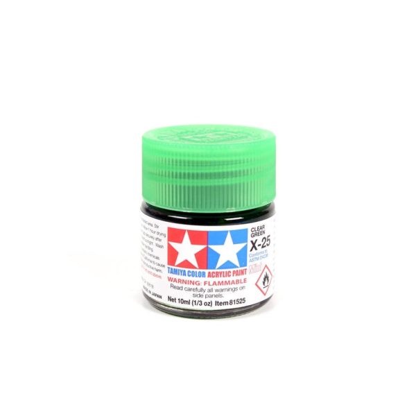 Acrylic Gloss Clear Green 10ml Fashion