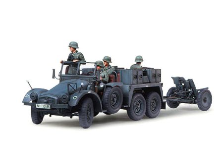 1 35 Krupp Protze 1Ton (6x4) Kfz.69 Towing Truck with 3.7cm Pak For Discount