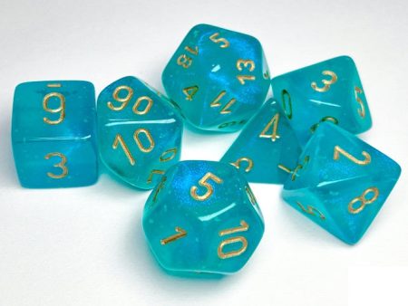 27585 Borealis Polyhedral Teal Gold Luminary 7Die Set Online now