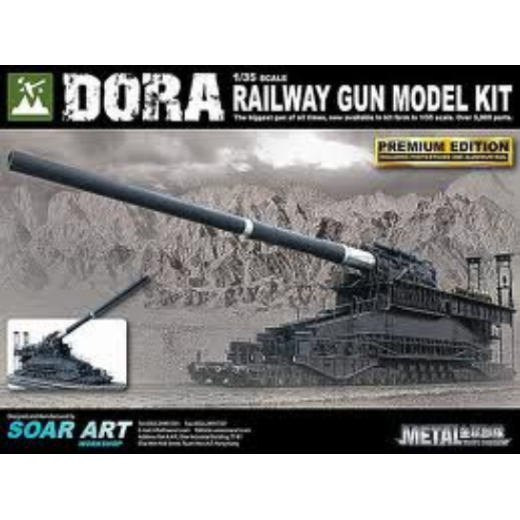 1 35 Dora Railway Gun Plastic Model Kit For Cheap