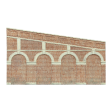 HIGH STEPPED ARCHED RETAINING WALLS X 2 RED BRICK For Cheap