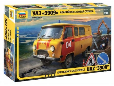 1 43 Emergency Gas Service UAZ 3909  Plastic Model Kit For Cheap