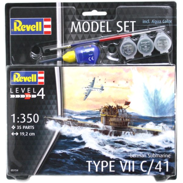 1 350 German Submarine Type VII C 41 Model Set For Cheap