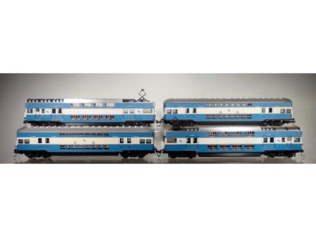 HO Comeng Series 1 Double Deck  Blue and White Revised Hot on Sale