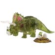 3D Crystal Green Triceratops Cheap